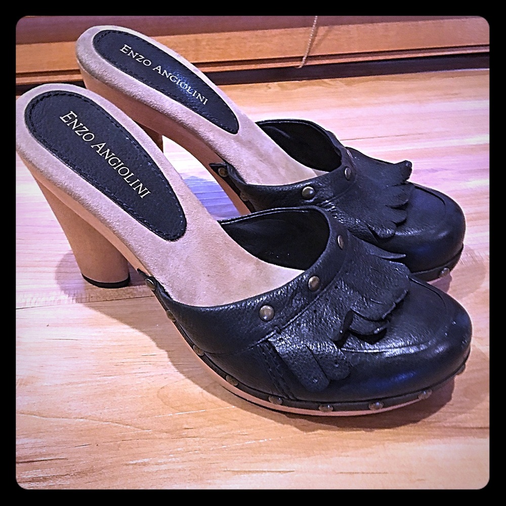 Enzo Angiolini leather Clogs